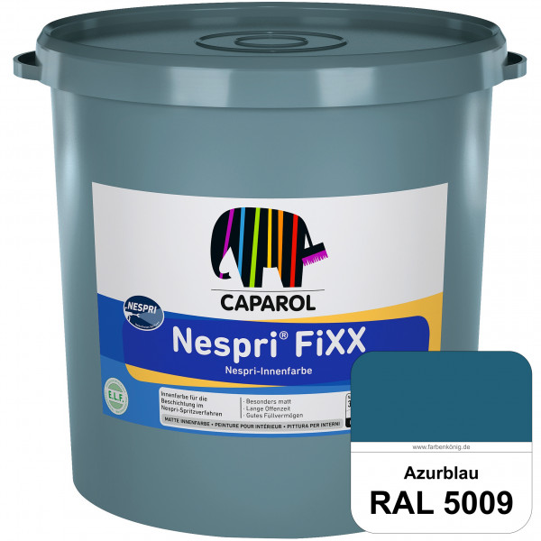 Nespri® FiXX (RAL 5009 Azurblau) Spezielle Innenfarbe für die rationelle Beschichtung im Nespri-Spri