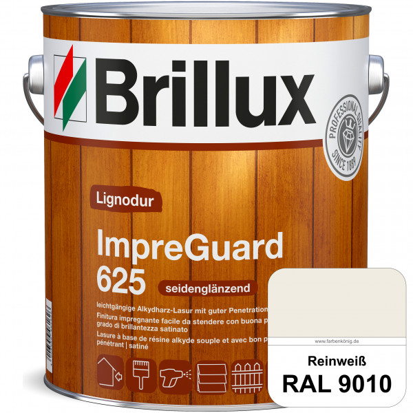 ImpraGuard 625 (RAL 9010 Reinweiß) imprägnierende Lasur (lösemittelhaltig) für allen Laub- und Nadel