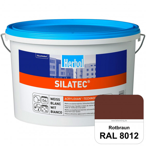Silatec (RAL 8012 Rotbraun) Acrylatverstärkte, füllende Siliconharz-Fassadenfarbe