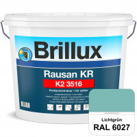 Rausan KR K2 3516 (RAL 6027 Lichtgrün) Organisch gebundener Kratzputz für wetterbeständige Oberfläch
