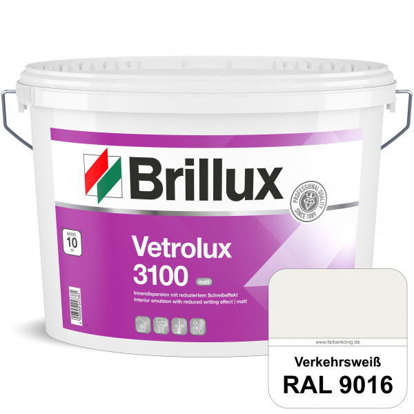 Vetrolux ELF 3100 (RAL 9016 Verkehrsweiß) matte & gut zu reinigende Spezial-Innenfarbe