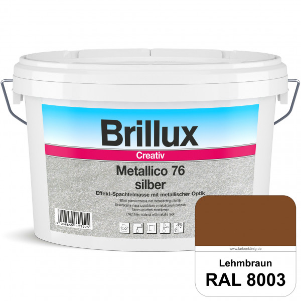 Creativ Metallico 76 (RAL 8003 Lehmbraun) Effektspachtelmasse für Oberflächen mit metallischer Optik