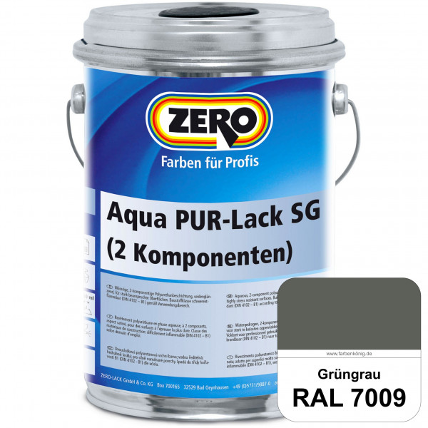 Aqua PUR-Lack SG inkl. Härter (RAL 7009 Grüngrau)