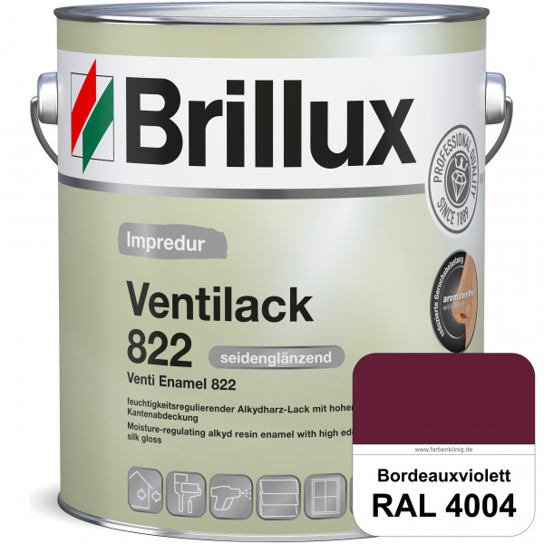 Impredur Ventilack 822 (RAL 4004 Bordeauxviolett) Seidenglanzlack (lösemittelhaltig) Fenster & Türen