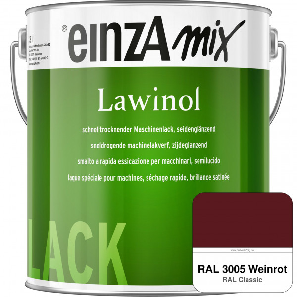 einzA Lawinol seidenglänzend (RAL 3005 Weinrot)