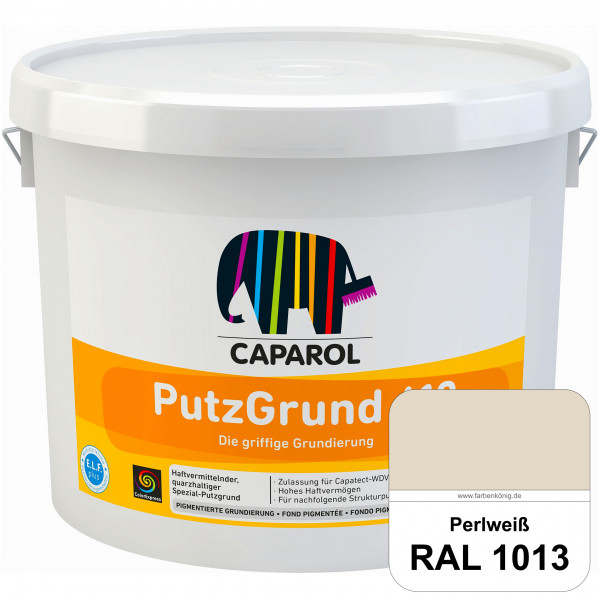Putzgrund 610 (RAL 1013 Perlweiß) Wasserverdünnbare & haftvermittelnde gefüllte SpezialGrundierfarbe