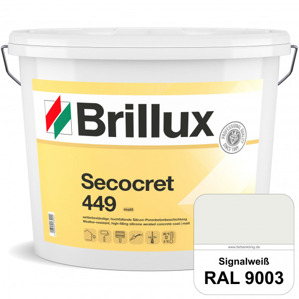 Secocret 449 - ehemals Silicon-Porenbetonbeschichtung 449 (RAL 9003 Signalweiß)