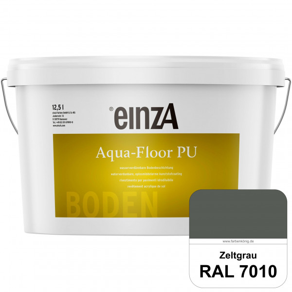 einzA Aqua-Floor PU (RAL 7010 Zeltgrau) seidenglänzender Acryl-PU-Bodenbeschichtung