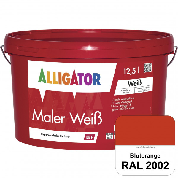 Maler Weiß LEF (RAL 2002 Blutorange)