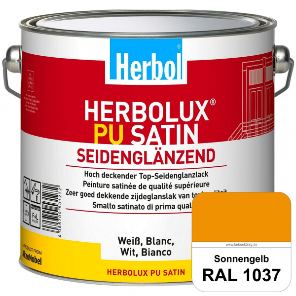 Herbolux PU Satin (RAL 1037 Sonnengelb) Top-PU-Seidenglanzlack (Innen & Außen)