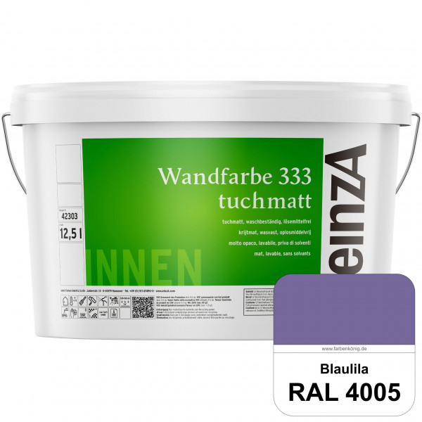 einzA Wandfarbe 333 tuchmatt (RAL 4005 Blaulila) Hochdeckende, waschbeständige Wandfarbe