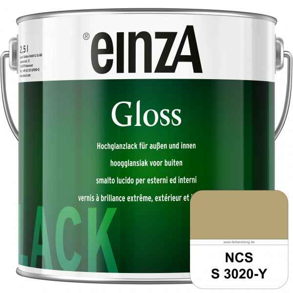 einzA Gloss (NCS S 3020-Y) Hochwertiger Alkydharzlack in Premium-Qualität, hochglänzend.