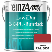 einzA LawiDur 2-K-PU-Buntlack - Hochglanz (RAL 3031 Orientrot)