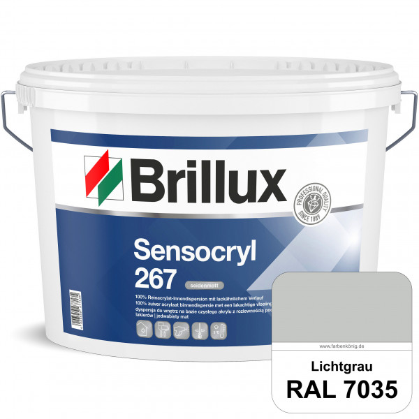 Sensocryl ELF 267 (RAL 7035 Lichtgrau) seidenmatt hochwertige Reinacrylat-Innendispersion für Artzpr