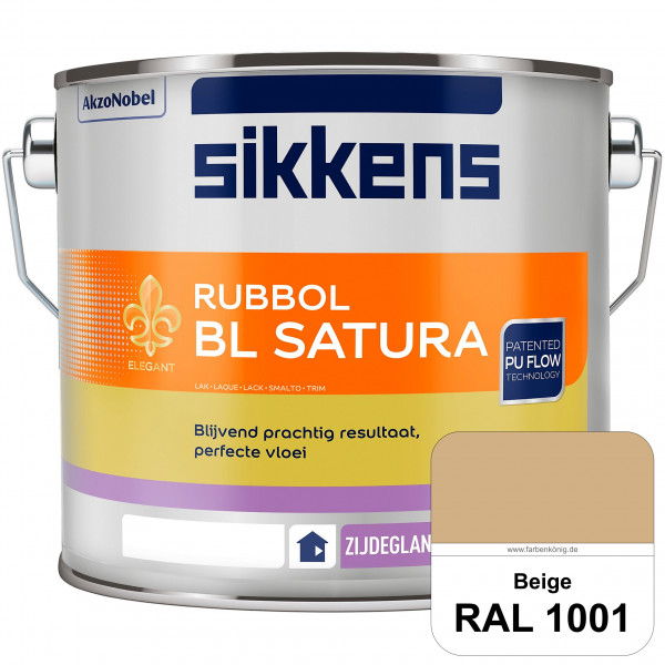 Rubbol BL Satura (RAL 1001 Beige) seidenglänzender PU-Lack (wasserbasiert) innen & außen