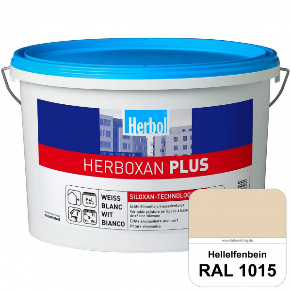 Herboxan Plus (RAL 1015 Hellelfenbein) Siliconharz-Fassadenfarbe für längere saubere Fassaden