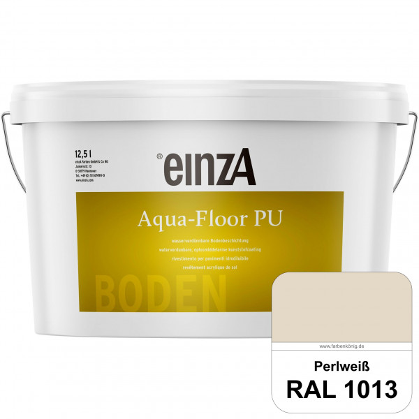 einzA Aqua-Floor PU (RAL 1013 Perlweiß) seidenglänzender Acryl-PU-Bodenbeschichtung