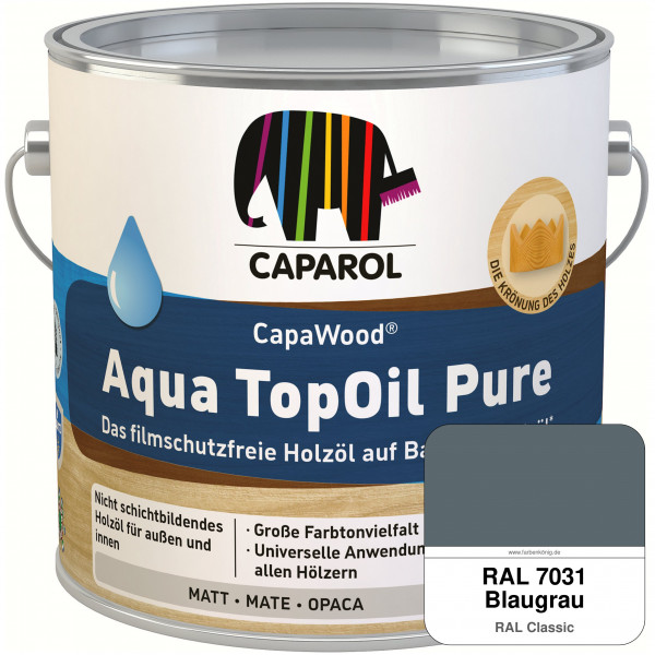 CapaWood® AquaTopOil Pure (RAL 7031 Blaugrau) - ersetzt CapaGreen Holz-Öl Aqua