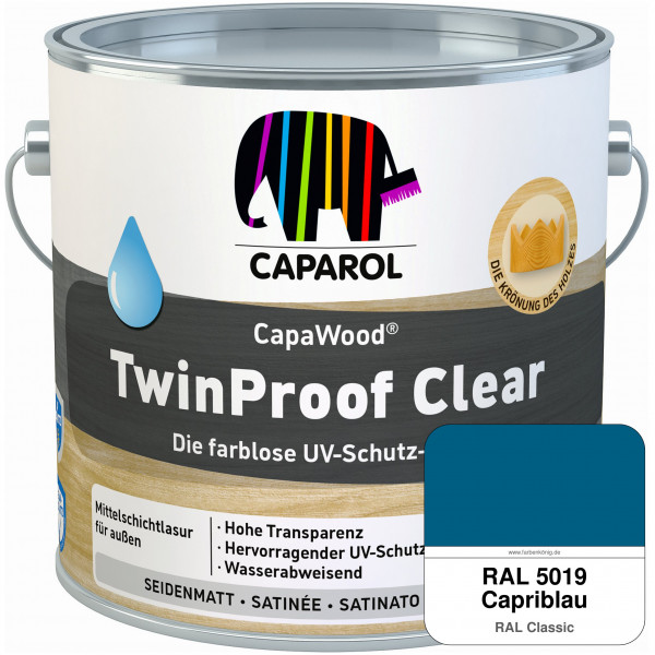 CapaWood® TwinProof Clear (RAL 5019 Capriblau) - ersetzt Capadur TwinProof