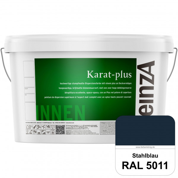 einzA Karat-plus (RAL 5011 Stahlblau) Innenwandfarbe mit herausragenden Produkteigenschaften