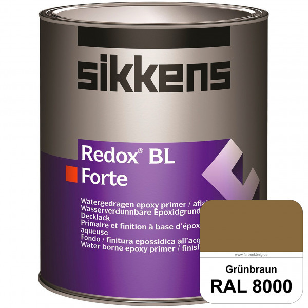 Redox BL Forte (RAL 8000 Grünbraun) seidenmatte & wasserbasierte 2-K-Epoxidharzlack (innen)