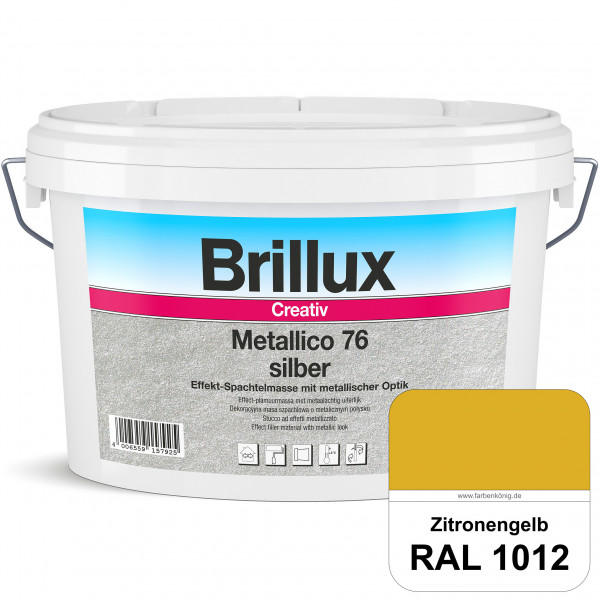Creativ Metallico 76 (RAL 1012 Zitronengelb) Effektspachtelmasse für Oberflächen mit metallischer Op