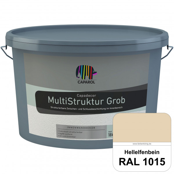 Capadecor MultiStruktur grob (RAL 1015 Hellelfenbein) quarzgefüllte Zwischen- und Schlußbeschichtung