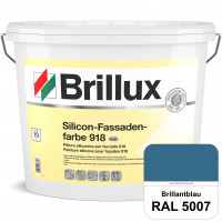 Silicon-Fassadenfarbe 918 (RAL 5007 Brillantblau) matt, hoch wetterbeständig und wasserabweisend