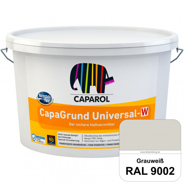 CapaGrund Universal-W (RAL 9002 Grauweiß) hoch wasserdampfdurchlässige Spezial-Grundierung (innen &