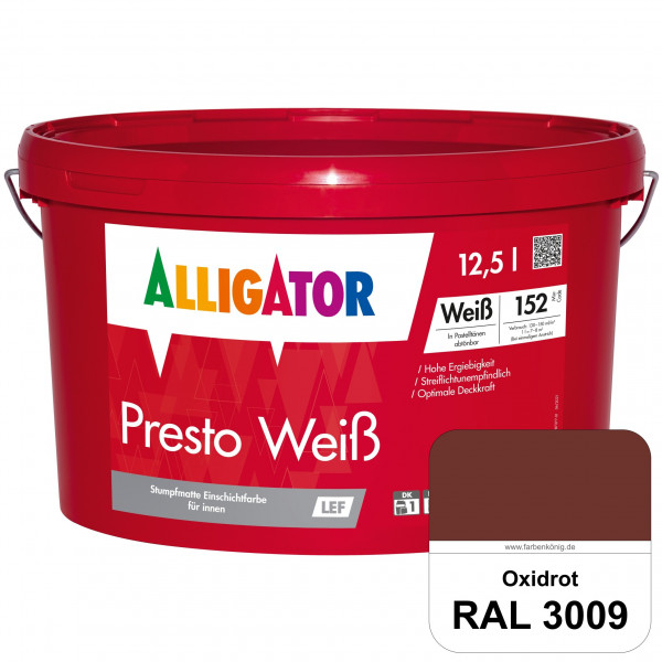Presto Weiß LEF (RAL 3009 Oxidrot)