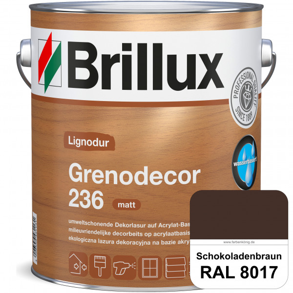 Grenodecor 236 (RAL 8017 Schokoladenbraun) Umwelt- und gesundheitsschonende, diffusionsfähige Dekorl