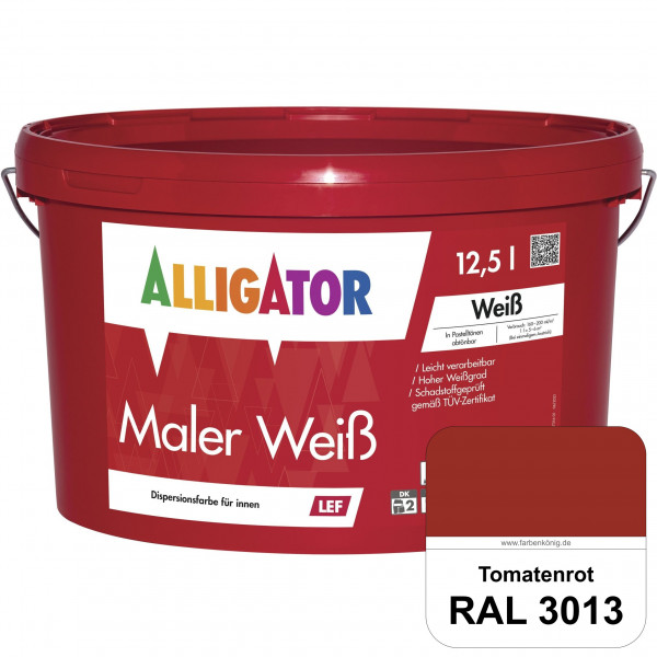 Maler Weiß LEF (RAL 3013 Tomatenrot)
