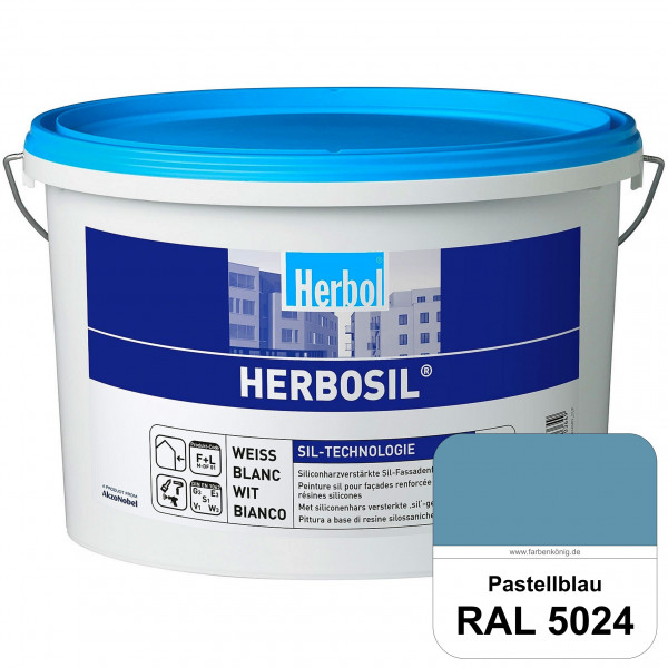 Herbosil (RAL 5024 Pastellblau) streiflichtunempfindliche siliconharzverstärkte Fassadenfarbe