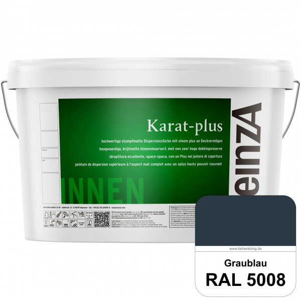 einzA Karat-plus (RAL 5008 Graublau) Innenwandfarbe mit herausragenden Produkteigenschaften