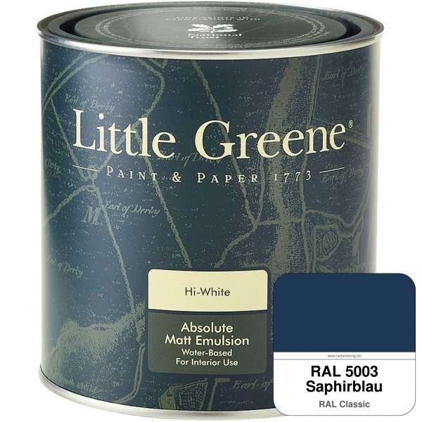 Absolute Matt Emulsion - Sample Pot 250 ml (RAL 5003 Saphirblau)