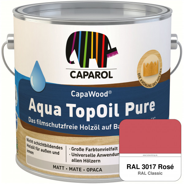 CapaWood® AquaTopOil Pure (RAL 3017 Rosa) - ersetzt CapaGreen Holz-Öl Aqua