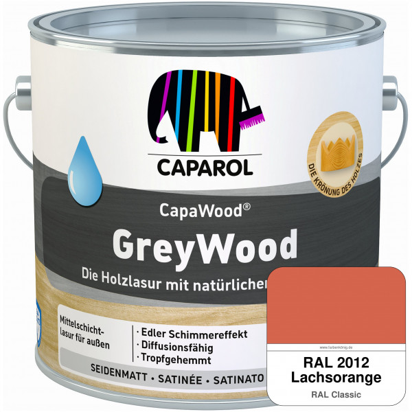 CapaWood® GreyWood (RAL 2012 Lachsorange) - ersetzt Capadur GreyWood