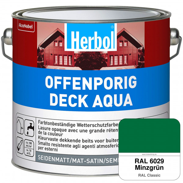 Offenporig-Deck Aqua (RAL 6029 Minzgrün)