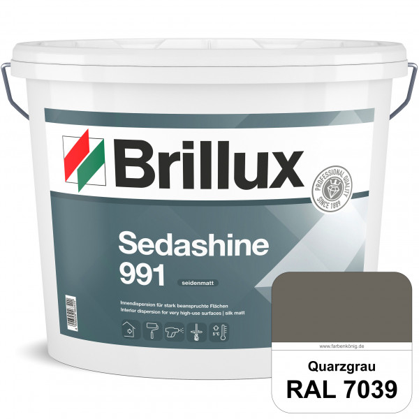 Sedashine 991 (RAL 7039 Quarzgrau) Seidenmatte Innendispersion für hoch strapazierfähige & gut reini