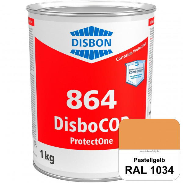 DisboCOR 864 ProtectOne (RAL 1034 Pastellgelb) 1-Topf-geeignete Korrosionsschutz für alle metallisc