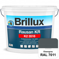 Rausan KR K2 3516 (RAL 7011 Eisengrau) Organisch gebundener Kratzputz für wetterbeständige Oberfläch