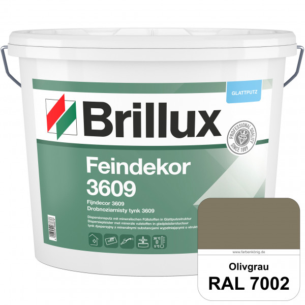 Feindekor ELF 3609 (RAL 7002 Olivgrau) Glattputz nach DIN EN 15824 zur Erzielung dekorativer und str