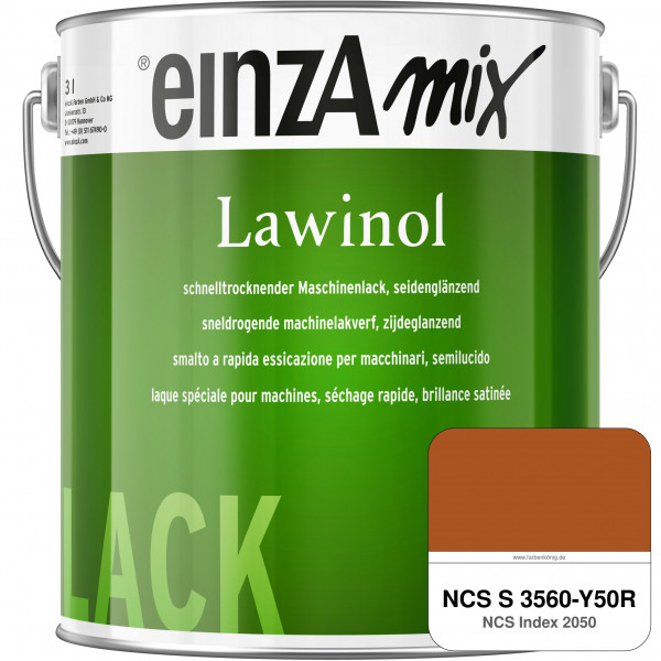 einzA Lawinol seidenglänzend (NCS S 3560-Y50R)