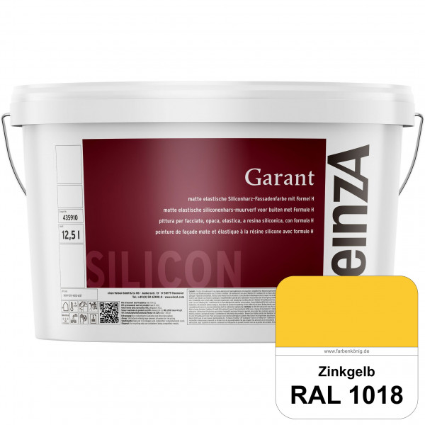einzA Garant (RAL 1018 Zinkgelb) elastische Siliconharz-Fassadenfarbe