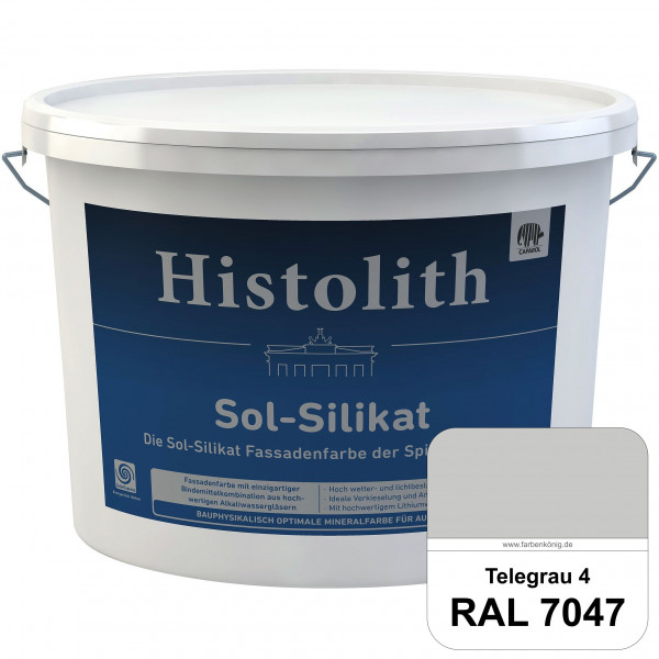 Histolith Sol-Silikat (RAL 7047 Telegrau 4) Die Sol-Silikatfarbe der Spitzenklasse