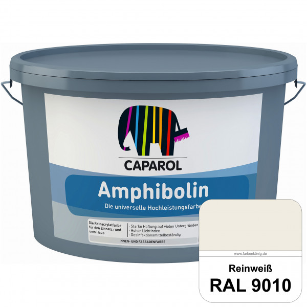Amphibolin (RAL 9010 Reinweiß) Universalfarbe auf Reinacrylbasis innen & außen