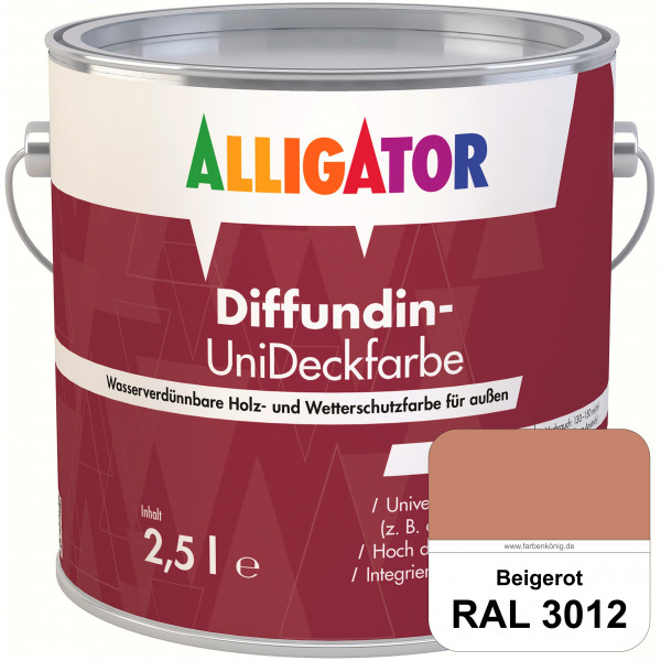 ALLIGATOR Diffundin-UniDeckfarbe (RAL 3012 Beigerot)