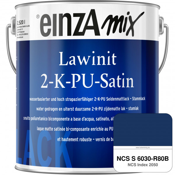 einzA Lawinit 2-K-PU Satin Stammlack (NCS S 6030-R80B)