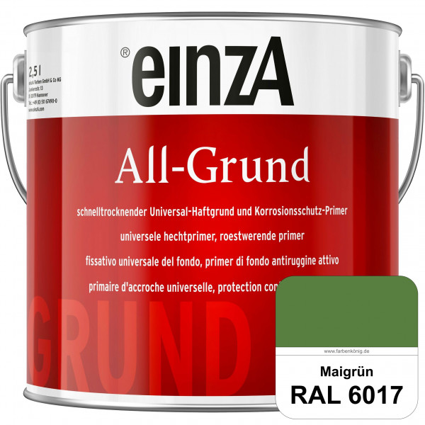 einzA All-Grund (RAL 6017 Maigrün) Schnelltrocknender Haftgrund & Korrosionsschutz-Primer