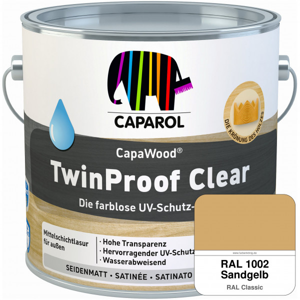 CapaWood® TwinProof Clear (RAL 1002 Sandgelb) - ersetzt Capadur TwinProof